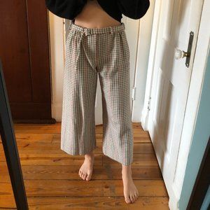 Maje plaid trousers